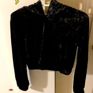 3/$20 Velvet Cropped Hoodie